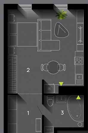 Продається ЗДАНА однокімнатна квартира 40 кв.м. Manhattan Up Ивано-Франковск