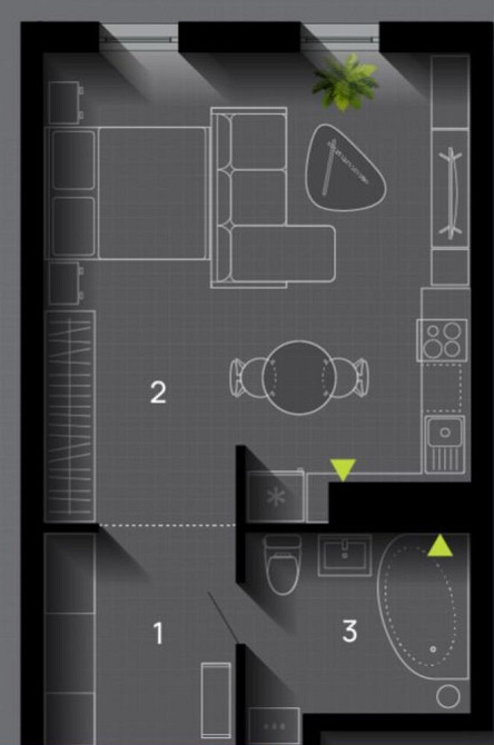 Продається ЗДАНА однокімнатна квартира 40 кв.м. Manhattan Up Ивано-Франковск - изображение 2