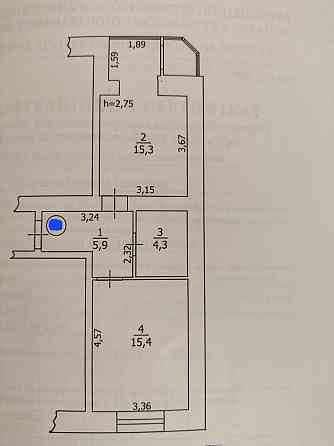 Продам 1к кв, 42м2, зроблений  ремонт на 70%, вул. Київський Шлях 1д Бориспіль