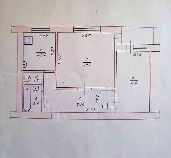 2 к квартира Польова з АО Житомир