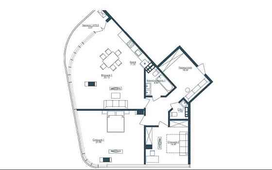 Срочно!!! Трехкомнатная квартира 120 кв.м в ЖК Кандинский. Дом сдан. Одесса