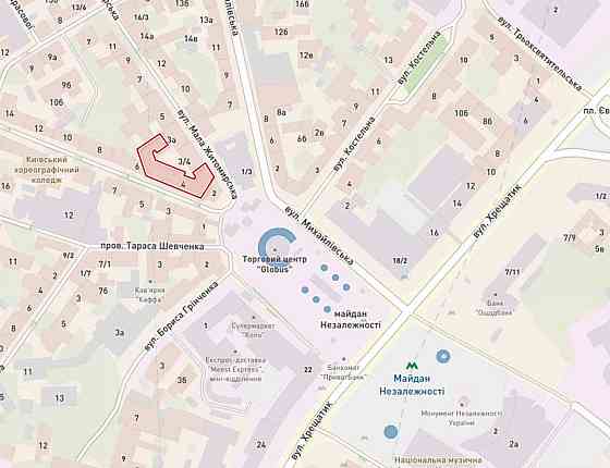 ОРЕНДА квартири Софіївся 4, Центр 60м2 без комісії Киев