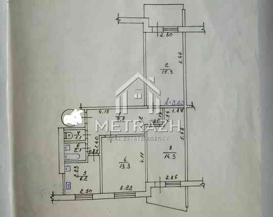 ‼️ Просторная 3-комнатная квартира с ремонтом Гершир Салтовка ‼️ 88023 Харьков
