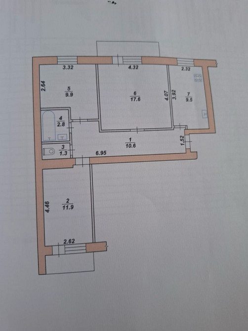 Продам 3 к на Коошні 5 поверх ЦЕГЛЯНИЙ БУДИНОК Житомир - зображення 8