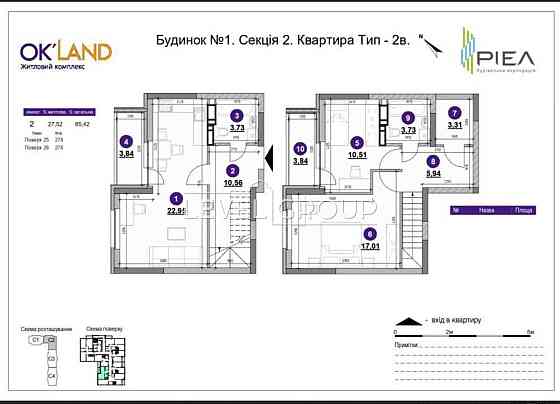 Продаж дворівневої квартири в жк Okland Окланд 85м2 Київ