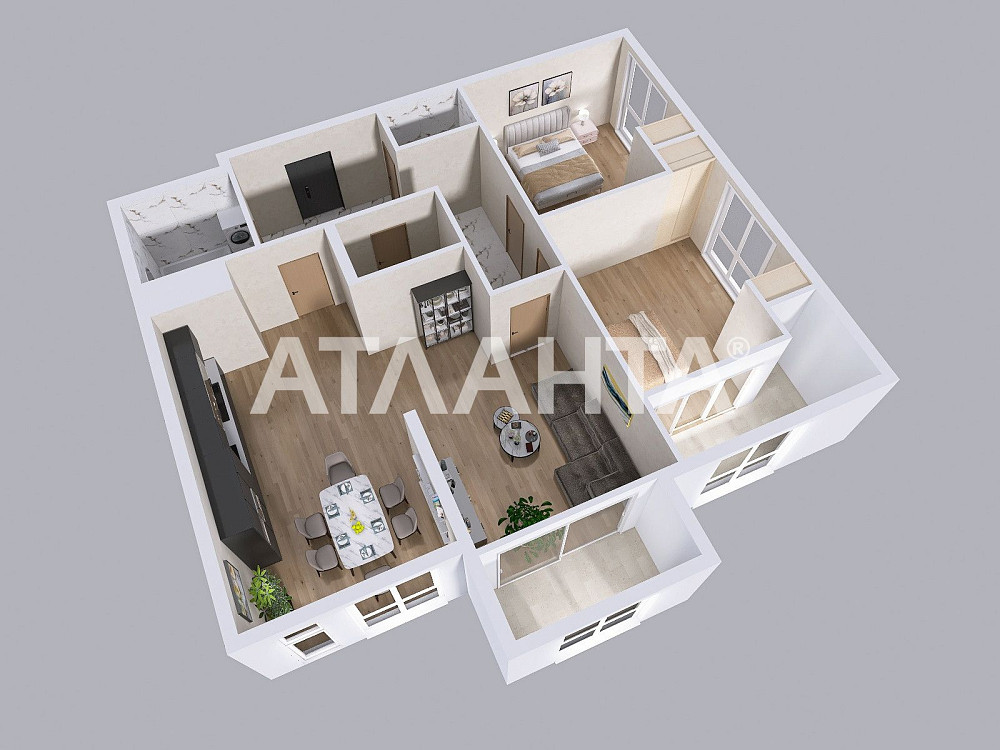 БЕЗ КОМІСІЇ. Продаж 3-кім кв, 88.64м2, ЖК Auroom Solar Львов - изображение 1