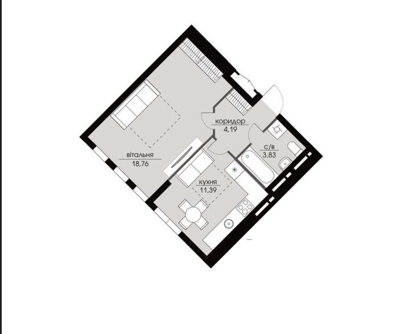 Echo park ll Продається 1-кімнатна квартира в новобудові! Петропавлівська Борщагівка - зображення 8