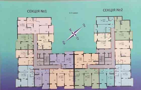 1к. ЖК "Візаві", 3/12ц, 51м2, Авт.оп! Зданий!, 45000уо! Луцк