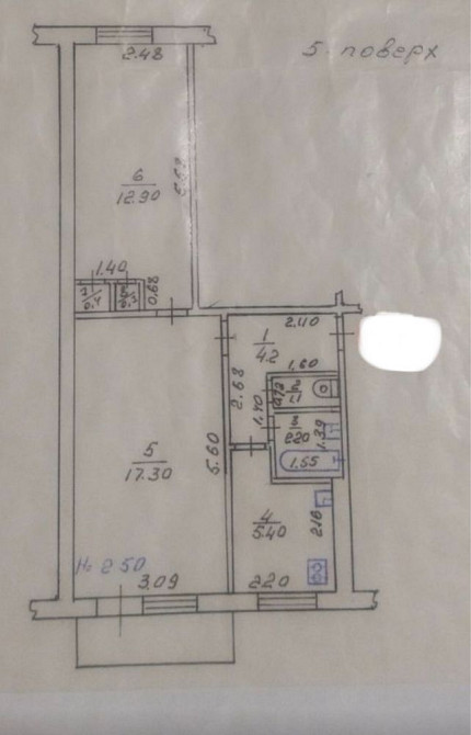 Продам 2-х квартиру, пр.Гагарина (Аэрокосмический) 191а, Южнопроэктная Харьков - изображение 7