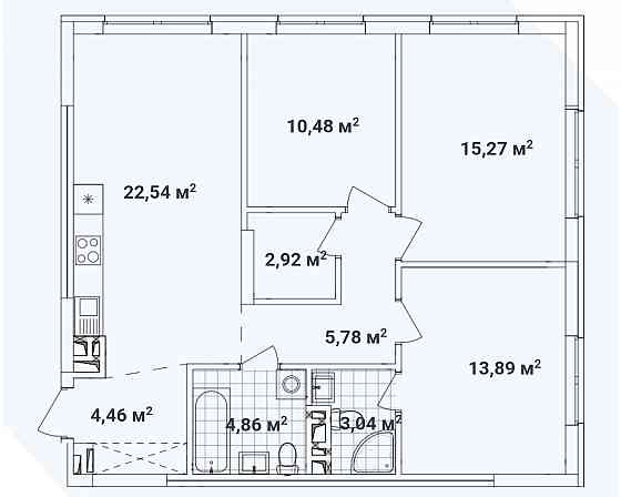 Продам трьохкімнатну квартиру ЖК Варшавський 3, будинок 10.7 Київ