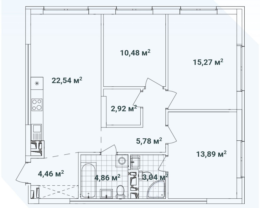 Продам трьохкімнатну квартиру ЖК Варшавський 3, будинок 10.7 Київ - зображення 2
