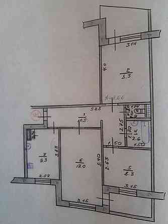 Продам 3-х комнатную квартиру Лозовая