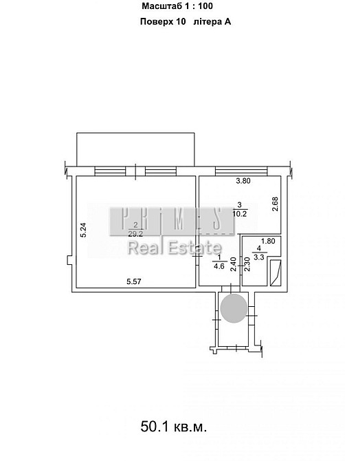 Продаж 1к квартири 50м2 52 Перлина Бойчука 19А Печерськ Н-4м Київ - зображення 2