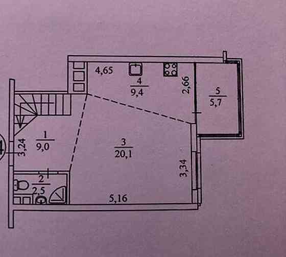 Продаж 4кім.квартири з терасою 46 м² у ЖК “Відпочинок” Київ