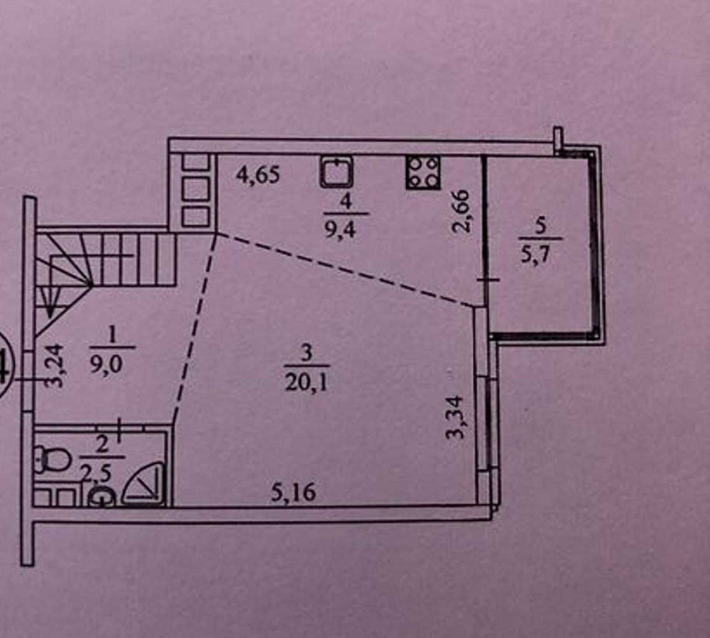 Продаж 4кім.квартири з терасою 46 м² у ЖК “Відпочинок” Київ - зображення 3