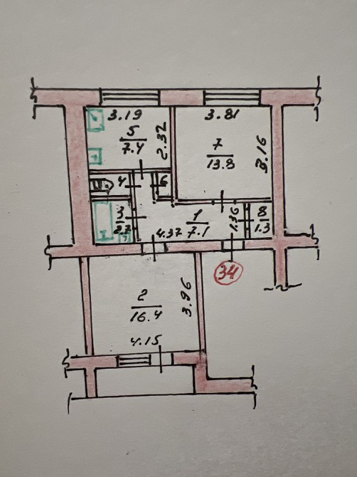 2-х кімнатна квартира у самому центпі міста! Глухів. Рівне - зображення 7