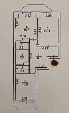 Продам 2 комнатную квартиру на Черемушках ! Одесса