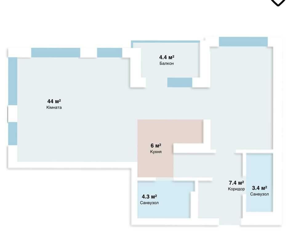 Квартира з вау-краєвидом Куб29 введений в експлуатацію від Ковальської Київ - зображення 2