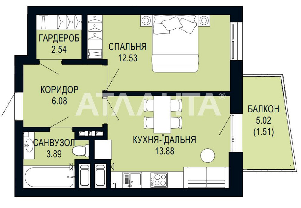 Однокімнатна квартира в сучасному ЖК Viking hills по вул. Щурата. Львов - изображение 5
