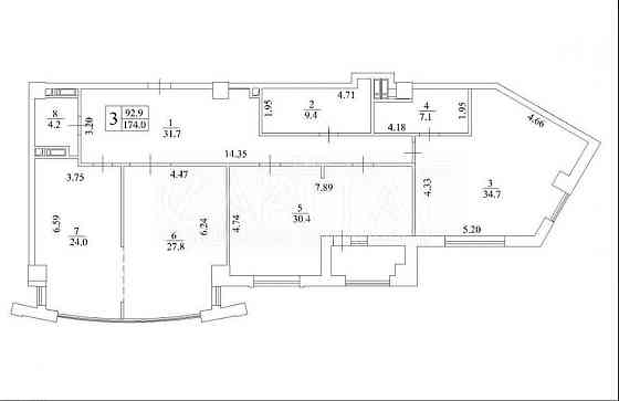 ТОП ЦЕНА / Квартира 174м2 Бульвар Фонтанов Тринити Новопечерские Липки Київ