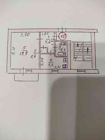 Продам однокомнатную квартиру в г.Верховцево Верхівцеве