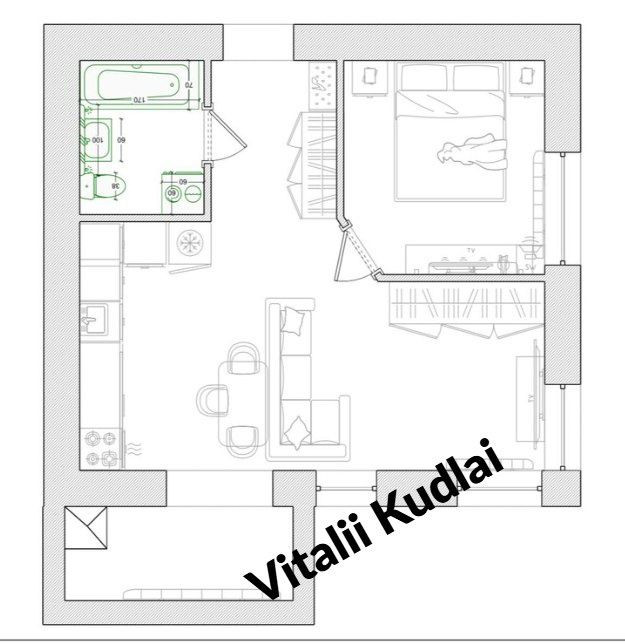 ЕвроДвушка ЖК Уютний квартал Борщагівка метро Академмістечко У-квартал Софиевская Борщаговка - изображение 7