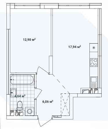Продам однокімнатну квартиру в ЖК Варшавський 3. Власник Киев
