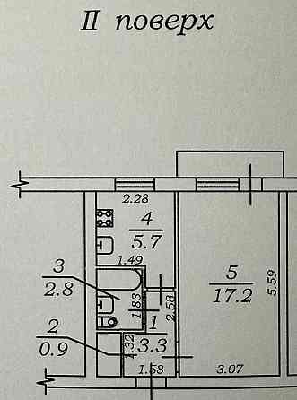 Через дорогу от парка, однокомнатная квартира на хорошем этаже! Одесса
