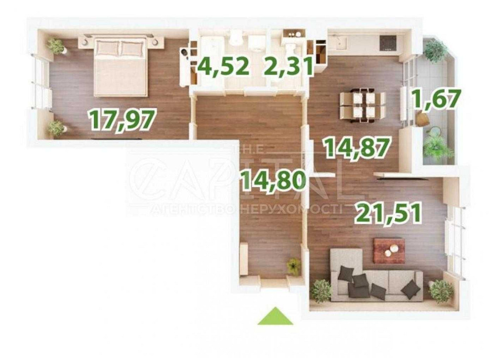 Продажа ЖК Зеленый Остров 2 Сикорского Берестейская Сирецкий парк Київ - зображення 7