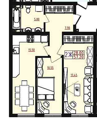 СРОЧНО__Большая 2-к кв. в сданном доме ЖК "Острова".3/21__СУПЕРЦЕНА Одесса