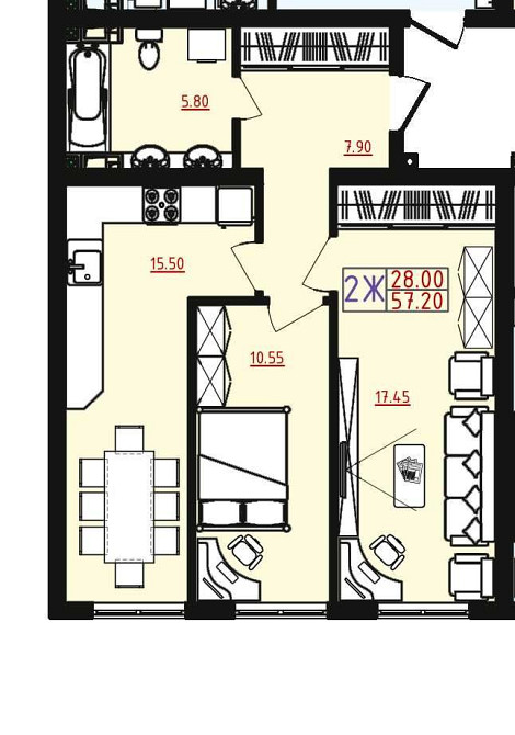 СРОЧНО__Большая 2-к кв. в сданном доме ЖК "Острова".3/21__СУПЕРЦЕНА Одесса - изображение 2