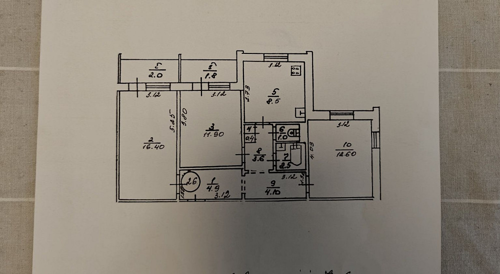 Продам 3-ьох кім.квартиру мкр Східний 2(автономне опалення) Кривой Рог - изображение 1