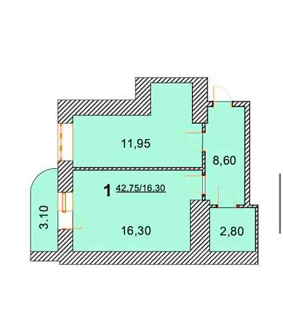 жк "ЛЕЛЕКА". вул. Головатого 76. гарне планування Бориспіль