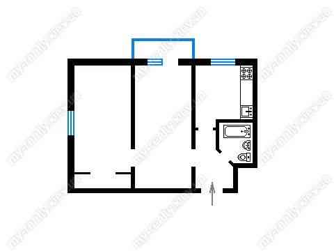 Двокімнатна квартира від власника з початковим ремонтом. Київ