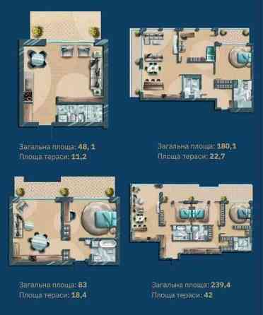 Рассрочка‼️Французский бульвар • Азарова • Террраса• Клубный дом •Море Одеса