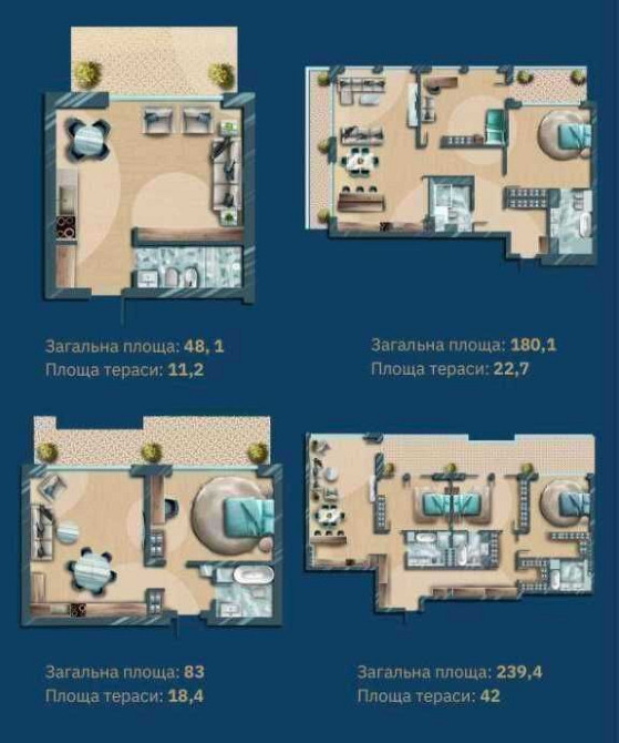 Рассрочка‼️Французский бульвар • Азарова • Террраса• Клубный дом •Море Одеса - зображення 5