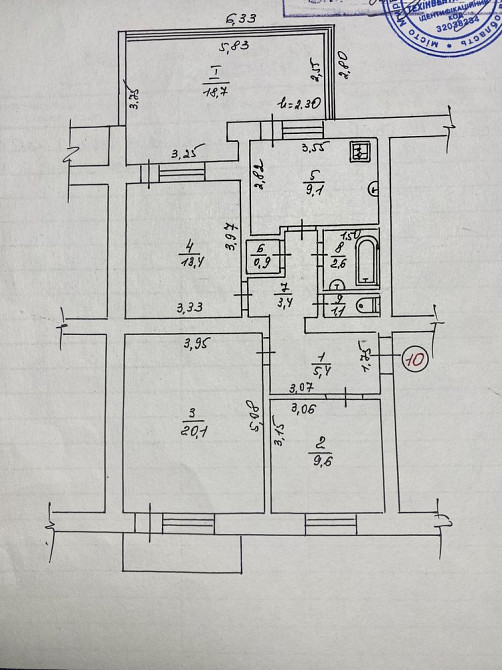 Продам велику 3-х кімнатну квартиру з гаражем  у дворі Миргород - зображення 1