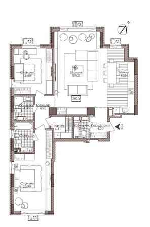‼️Срочно. ЖК Камертон 126м2, 2-к. ‼️1700$/м2. ( ЖК Ярославов град) Київ