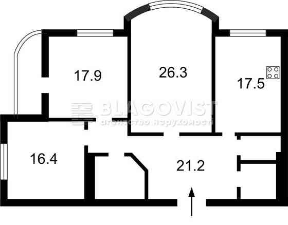 Оренда 3-х кім квартири 115м 19-й пов вул Ніжинська 5 Караваєві Дачі Киев
