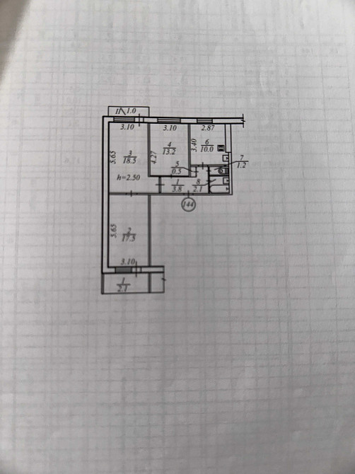 3-к квартира 70 м² всего за 32 000 $! ул. Богомаза Дніпро - зображення 2