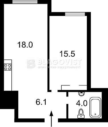 Продаж 1-к квартири в ЖК бізнес-класу Creator City 1 секція Киев