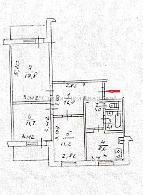Виноградар Трикімнатна Квітневий 7 Киев - изображение 4