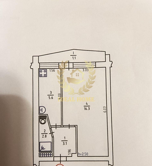 Продаж затишної 1-кімн. квартира Вирлиця в Києві Киев - изображение 2
