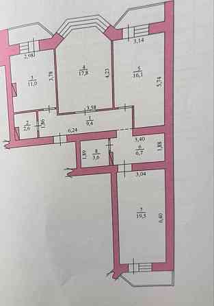 Продам велику 3-х кімнатну квартиру,вулиця С.Петлюри 21 Б Бровари