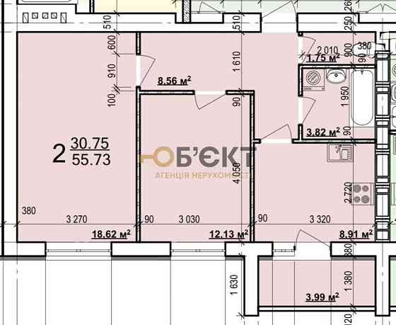 Продаж 2-кімнатної квартири, 57 м2. ЖК Миру-2, м.ХТЗ, Новобудова Харьков