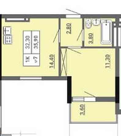 Продається 1 кімнатна квартира в ЖК Акварель 3, Центр Одеса