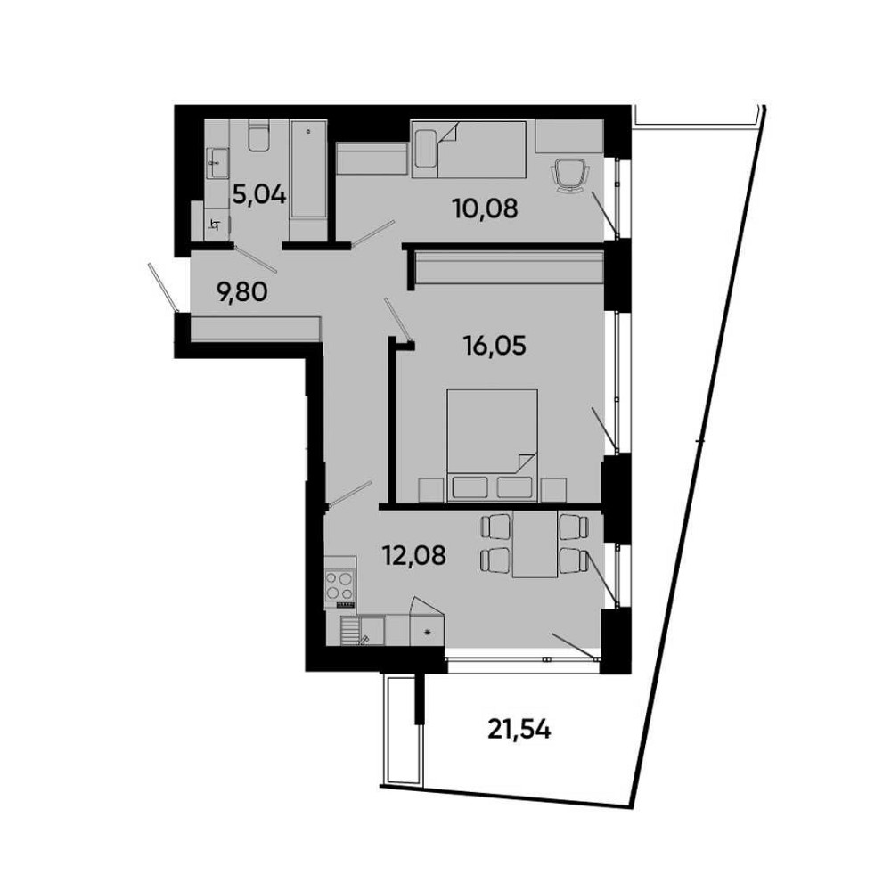 Продаж 2-кім. квартири в ЖК комфорт-класу - Lennona Residents. Львів - зображення 2