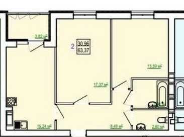 Отличная планировка 2к ! Кухня 16м2! ЖК Сказка. Холодная Гора.Q Харьков - изображение 3