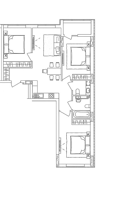 Продам 3-х комнатную квартиру на Сахарова.  Рассрочка 46 месяцев Одеса - зображення 1