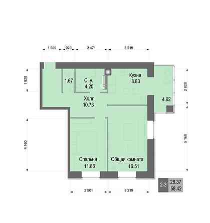Продаж Готової 2кім 59м2 квартири-розтермінування 30міс!42000 грн-м2 Софиевская Борщаговка